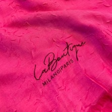 La Boutique Laboutique Be Happy Serisi Bambu Kraş Şal Fuşya