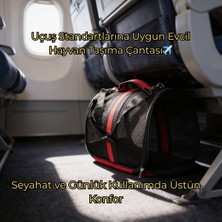Vigi Store Vg Flybag Yırtılmaz Fileli Kedi ve Köpek Taşıma Çantası | Kabin Boy | Uçuş Standartlarına Uygun