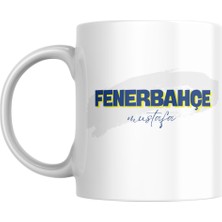 Myworldorganization Kişiye Özel Fenerbahçe Tasarımlı Isimli Kupa Bardak, Taraftar Bardağı