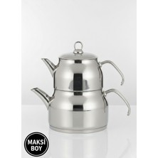 PremiumPort Metal Saplı Büyük Çaydanlık 2,15 L / 3,95 L