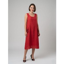 Butik Utopia %100 Pamuk Otantik Geniş Kalıp Büyük Beden Elbise