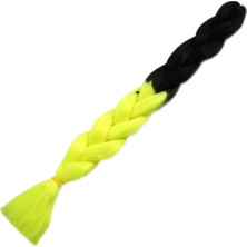 Beei Afrika Örgülük Sen Ombreli 100 Gr. / Siyah / Neon Sarı
