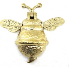 Skygo Krm Antika Tarz Dekoratif Pirinç Arı Kapı Tokmağı, Taktak - Büyük, 163X150MM, Sarı Krm