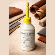 Craft And Luna Su Bazlı Deri Yapıştırıcı 250 ml Güçlü ve Esnek Tutuş | Ayakkabı, Çanta, El Işi Uyumlu