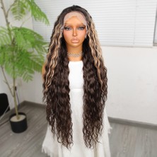 Beei Kahverengi Balköpüğü Işıltılı Fiber Sen Tül Peruk