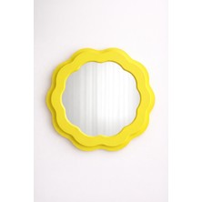 Ortakçı Design Ripple – Çift Katmanlı Dalgalı Çerçeve Ayna | Dekoratif Mdf Ayna 80 x 80 cm