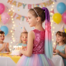 Beei Bn ve Düz Salaş Örgülü Lastikli At Kuyruğu / ACM19