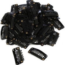 Beei Çıt Çıt Klipsi Küçük / 10 Adet / Siyah