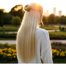 Beei Fiber Sen Düz Yarım Ay + 2 Yan Çıt Çıt / Platin