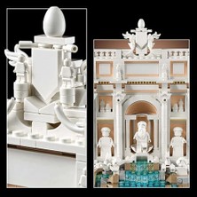 Architecture Trevi Çeşmesi 21062 - Yetişkin Kadın ve Erkekler Için Palazzo Poli ile Okeonos, Sağlık ve Bereket Heykel Minifigürleri Içeren Koleksiyonluk Seyahat Hatırası Yapım Seti (1880 Parça)