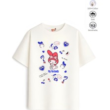 Belya Kids Wear Kız Çocuk Tam Kalıp Mld Tasarım 42 Oversize Tişört