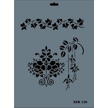 Beei Rich New Seri N-120 Stencil 35X25 cm