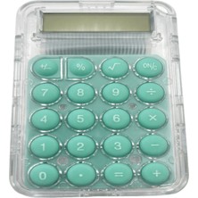3A Şeffaf Tasarımlı Mini Pastel Renk Tuşlu Cep Tipi Hesap Makinesi