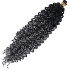 Beei Afro Daası / Siyah Koyu Gri Ombreli