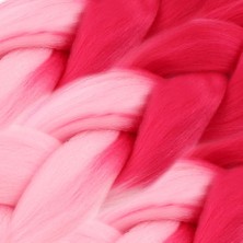 Beei Afrika Örgüsü ve Rasta Için Sen Ombreli / Koyu Pembe / Açık Pembe
