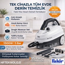 Fakir 1500 W Max Steam Cam Silme Aparatlarıyla Beraber Buharlı Temizleyici + Dijital Mutfak Tartısı  Hediye