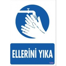 Beei Ellerini Yıka Uyarı Levhası 25X35 KOD:1250