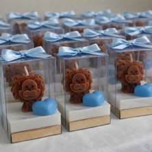 DF Studio Co 10’lu Aslan Bebek Hediyeliği Kokulu Mum Seti – Baby Shower, Doğum, Mevlüt Hediyelik