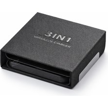 Mell & Swipe Mell & Swıpe 3in1 Kablosuz Şarj Standı 15W – Katlanabilir Telefon Saat Kulaklık Uyumlu Şarj Cihazı