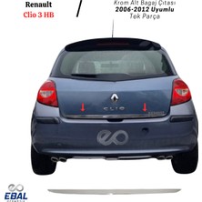 Ebal Oto Renault Clio 3 Hb Krom Alt Bagaj Çıtası 2006-2012 P. Çelik