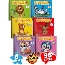 Gong Çocuk 6'lü Aktiviteli Boyama Seti | Pedagog Onaylı | Meb Uyumlu 2024 | Eğitici ve Eğlenceli