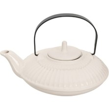 PremiumPort Şık Bej Kapaklı Demlik 700CC, Güzel ve Kullanışlı Tasarım