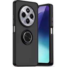 Redmi 14C Kılıf Montreal Yüzüklü Silikon Kapak - Siyah