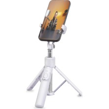 Skygo Krm Telefon Tripodu ve Selfie Çubuğu Seti Bluetooth 4.0 Kumandalı - Beyaz ND1031 Krm
