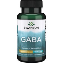 Swanson Premium  Ga.ba   High Potency 500MG 100 Capsul.abd Menşei.32.