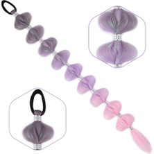 Beei Örgülü Simli Aksesuarlı Lastikli At Kuyruğu / ACM06