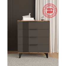T&B Ekin 4 Çekmeceli Şifonyer - Tamamı Mdf