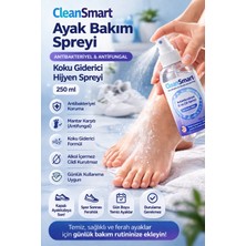 CleanSmart Ayak Bakım Spreyi Antibakteriyel & Antifungall Koku Giderici Hijyen Spreyi 250 ml
