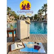 Zey Camping Profesyonel  1 Adet  Büyük Boy Şifreli Kırılmaz Silikon Bavul Valiz Seyahat Çantası