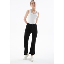 Fashion Friends Pamuklu Yüksek Bel Bol Paça Jeans Bayan Kot Pantolon 26Y0294K1