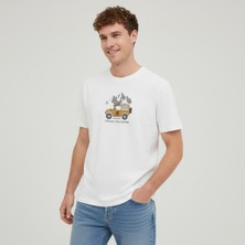 Lumberjack ml Oasis Erkek Ekru Tişört