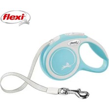 Flexi New Comfort Otomatik Şeritli Köpek Gezdirme Kayışı 3mt (Xs) Açık Mavi