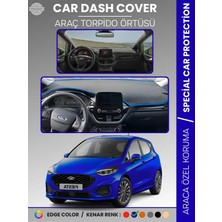 E-BİZ Ford Fiesta (2020+) Torpido Örtüsü Ön Göğüs Torpido Koruma Tam Uyum Çatlamayı Önler Kolay Montaj