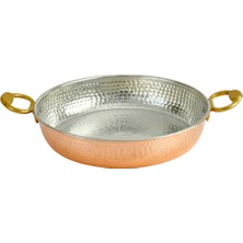 Moda Bakır Bakır Yumurta Sahani 18 cm