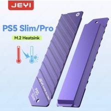 Global Jeyı Ps5 Slim/pro SSD Soğutucu Playstation 5 Slim/pro Nvme Için M.2 2280 SSD Soğutucu Kapağı 2'si 1 Arada Soğutma Toz Geçirmez.yüksek Performanslı Ps5 Slim/ps5 Pro