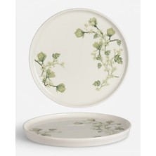 İpek Porselen 6 Kişilik Nodric Kenar Toledo Pasta Tabağı 20CM Dijital Freesia Desen