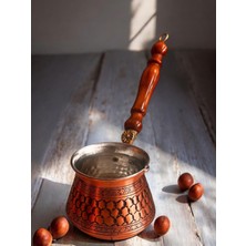 PremiumPort El Işçiliği Bakır Cezve, 8 Kişilik, Şık ve Dayanıklı Tasarım