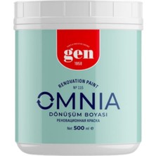 Gen Omnia Saf Akrilik Dönüşüm Boyası Beyaz 1000 ml Dolap - Fayans - Plastik - Ahşap - Duvar
