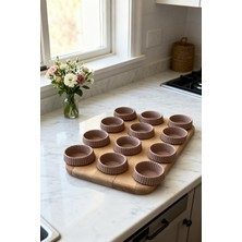 Evle 12 li Katlanabilir Tırtıklı Muffin Kalıbı