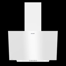Arçelik Ade 605 Hb1 Beyaz Metal Eğimli Duvar Tipi Davlumbaz 110 m³/h Maksimum Emiş Gücü