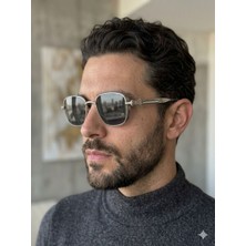 Dzmerc Retro Punk & Vintage Steampunk Tarzı Kare Metal Çerçeve Güneş Gözlük / Unisex Metalik