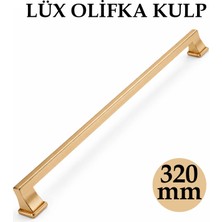 Badem10 Lüx Olifka Albrifin Çekmece Kulp 320 mm Modern Dolap Kulpu Metal Şık Tasarım Mobilya Aksesuarı