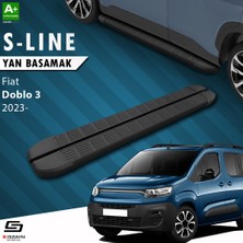 S-Dizayn Fiat Doblo 3 S-Line Siyah Yan Basamak 203 cm 2023 Üzeri A+ Kalite