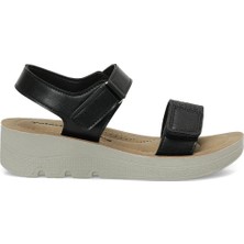 Polaris 409105.Z Siyah Kadın Comfort Sandalet