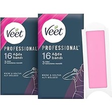 Uravas Store Veet Professional Bikini &amp; Koltukaltı Sir Ağda Bandı, 32'li (16 x 2)
