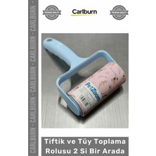 Carlburn Özel Üretim Kaliteli Pratik Halı Elbise Temizleme Aparat Tiftik Tüy Toplama Rolusu 2 Si Bir Arada